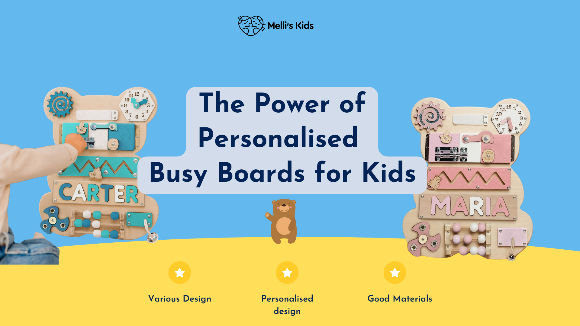 Beyond Ordinary: The Power of Personalised Wooden Busy Boards for Kids
