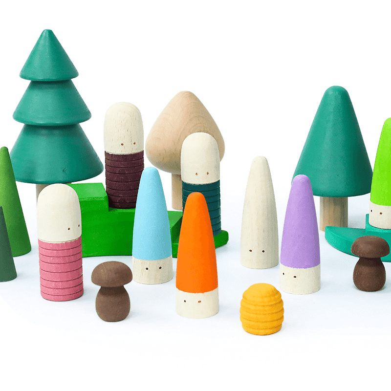 Melli's Kids Montessori Wooden Finger Dolls - Melli's Kids