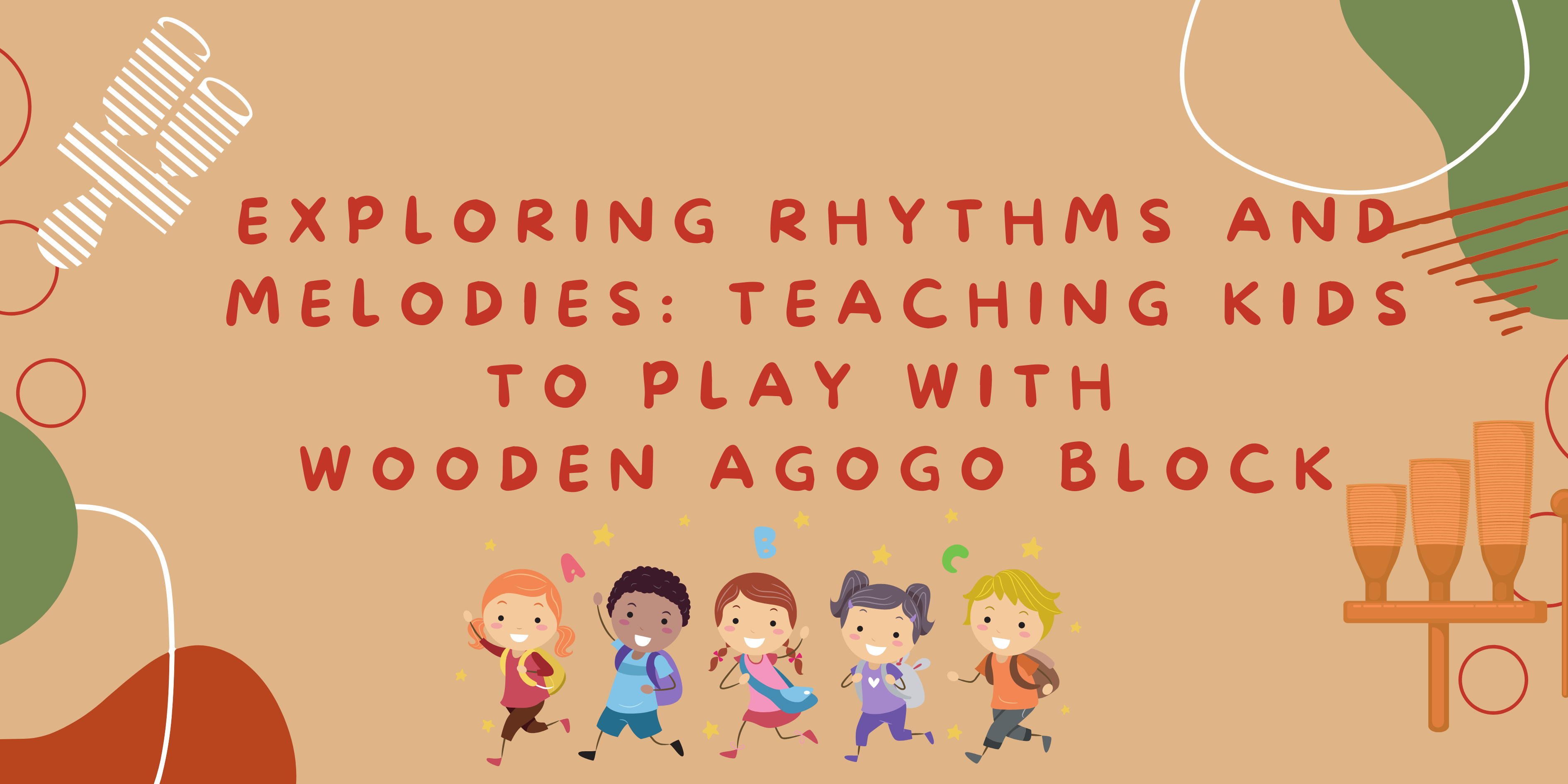 Exploring Rhythms and Melodies: Teaching Kids to Play with Wooden Agogo Block