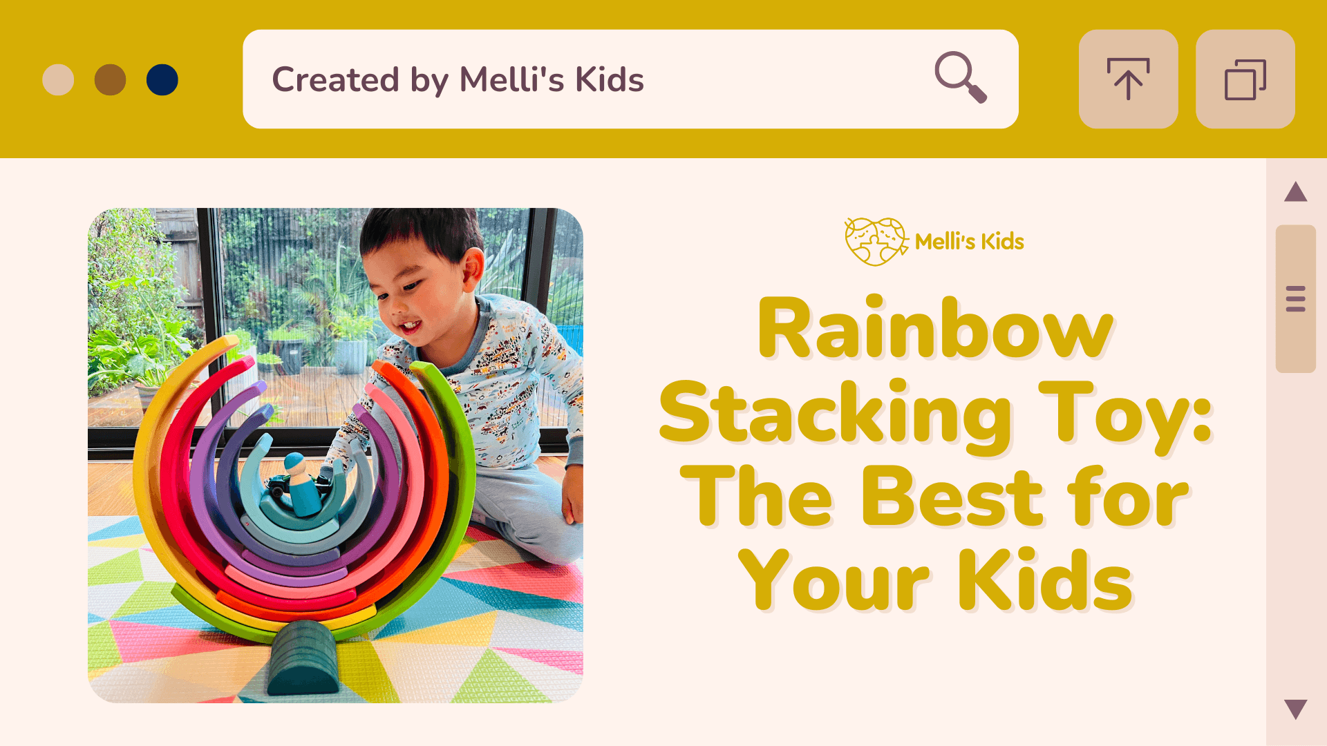 Rainbow stacking toy: The best for your kids
