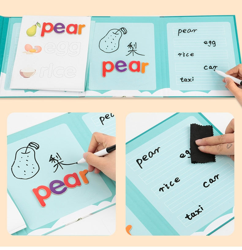 magnetic spelling activity book