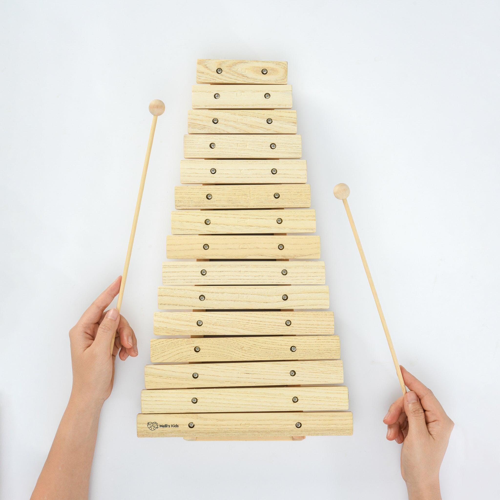 Melli's Kids Xylophone (Natural Wooden Toy)