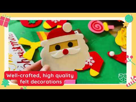 DIY Handmade Felt Christmas Tree -  Christmas Gift For Kids