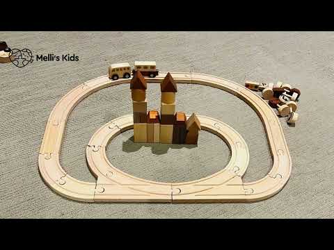 montessori wooden train set youtube